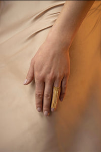 RING  CONFIDENCE  LONG STERLING GOLD