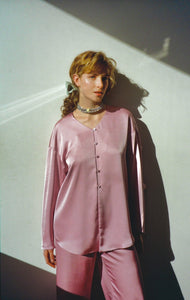 SILK BLOUSE WITH RUFFLES