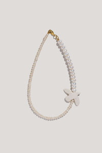 NECKLACE "MYRNI" WITH TWO TIPES OF PEARLS