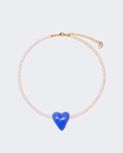 NECKLACE “YOUR HEART” BLUE