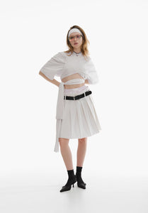 OUT OF OFFICE SKIRT WHITE